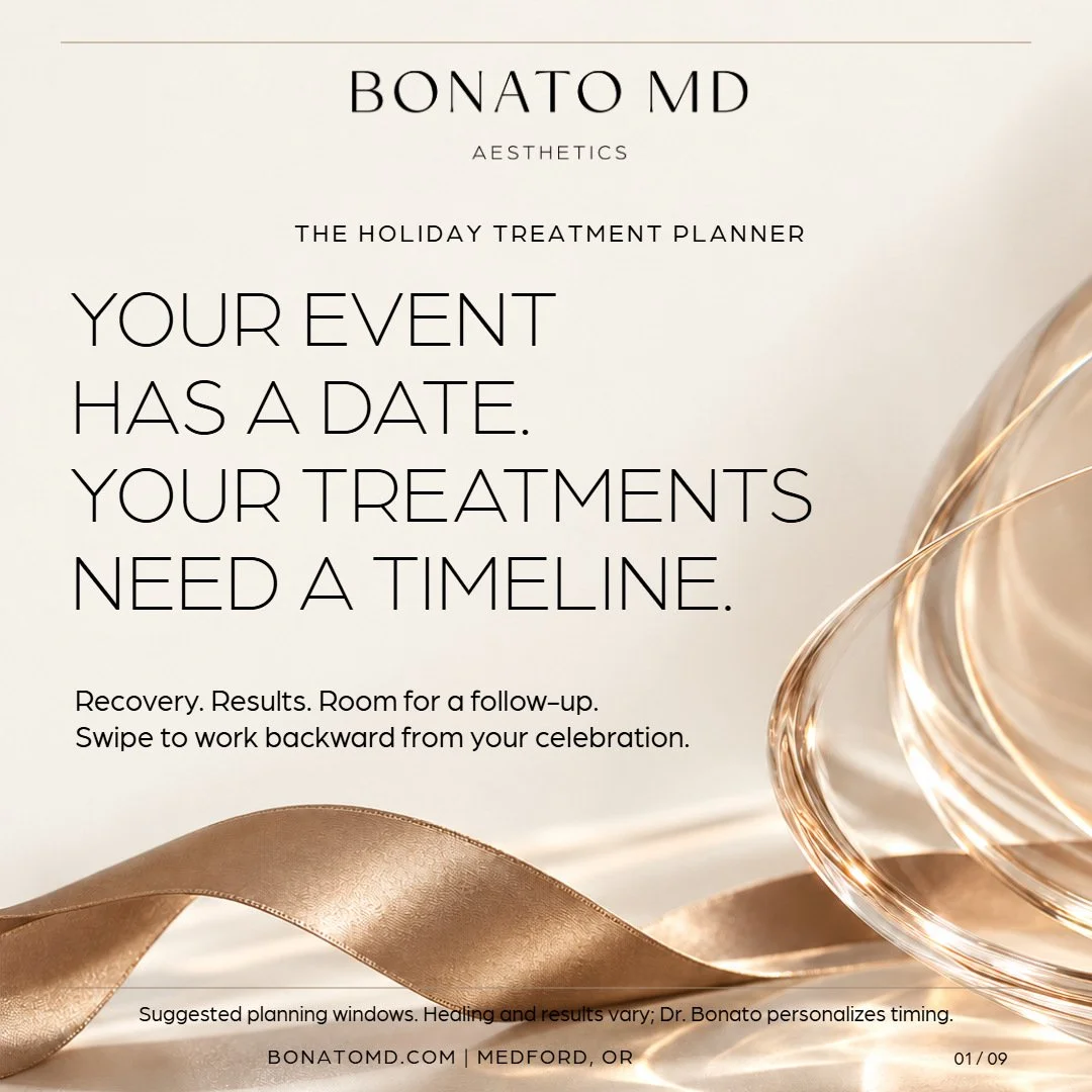 Your holiday calendar is filling up. Give your treatment plan a place on it, too. ✨

An appointment is only one part of the timeline. We also need time for swelling or peeling to settle, results to develop, and a follow-up visit&mdash;or another sess