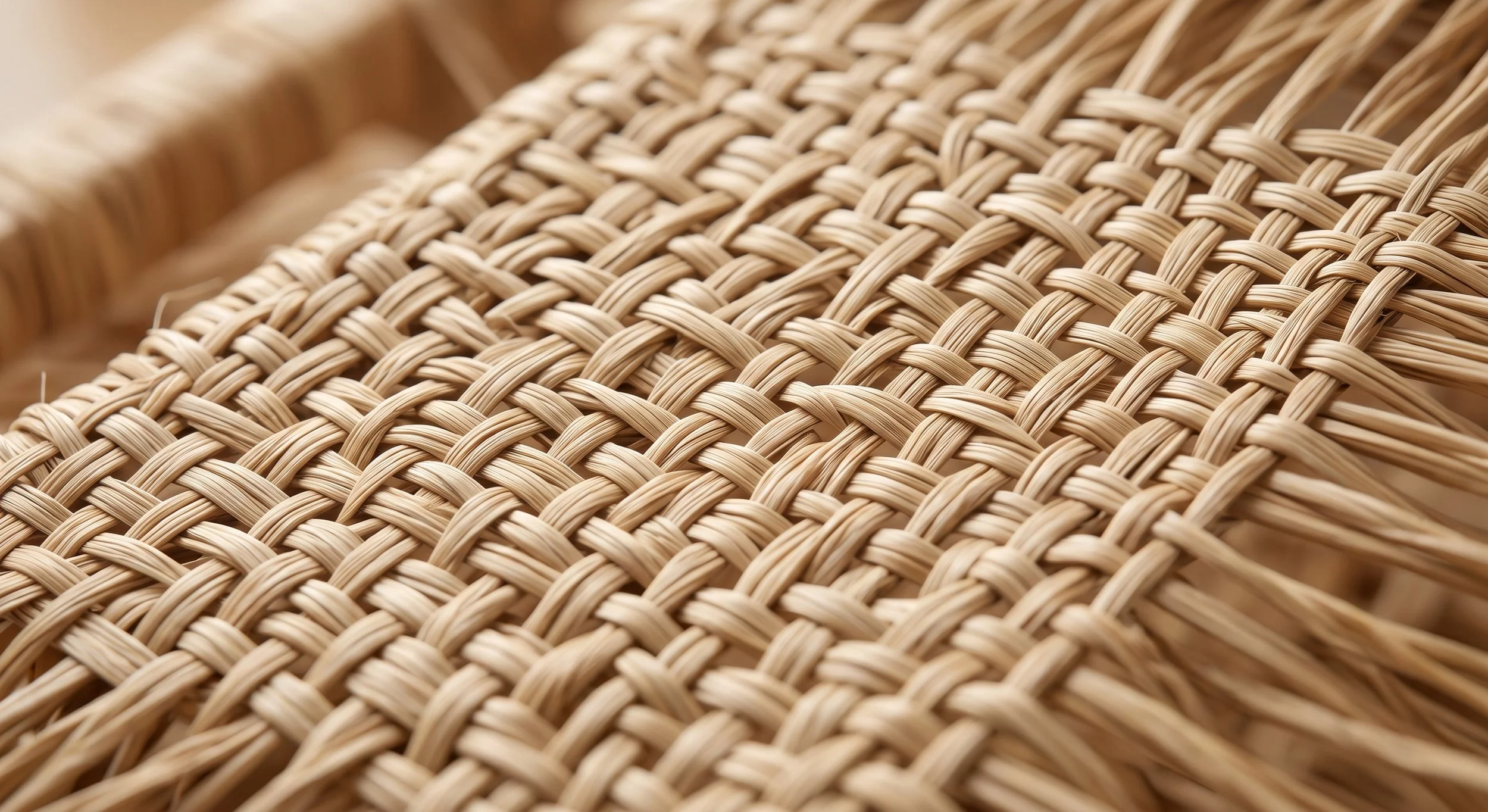 A tightly woven fiber mesh, a metaphor for firm, well-organized collagen in the skin.