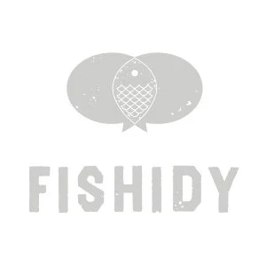 Logo with a fish inside a speech bubble and the word 'FISHDY' below it.