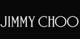 Jimmy Choo logo on a black background.