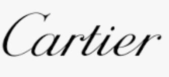 Cartier logo in elegant black script