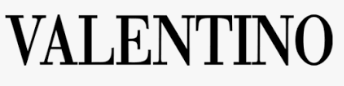 The word 'VALENTINO' in black capital letters on a white background.