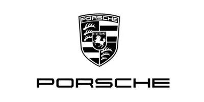 Porsche logo with the text 'Porsche' below it.