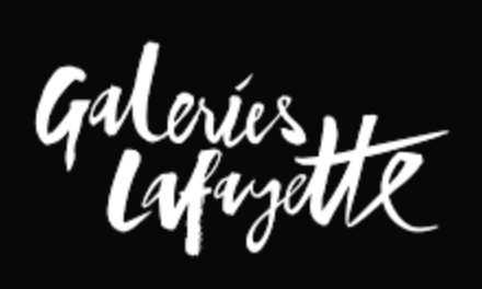 Logo with white text on a black background reading 'Galeries Lafayette' in a stylized font.