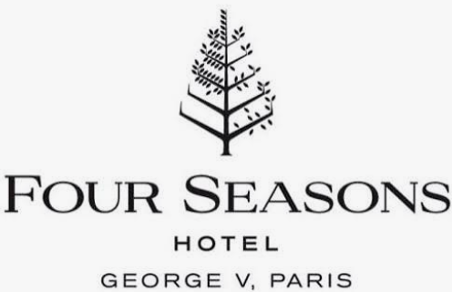 Logo of Four Seasons Hotel in George V, Paris, featuring a stylized tree and text.