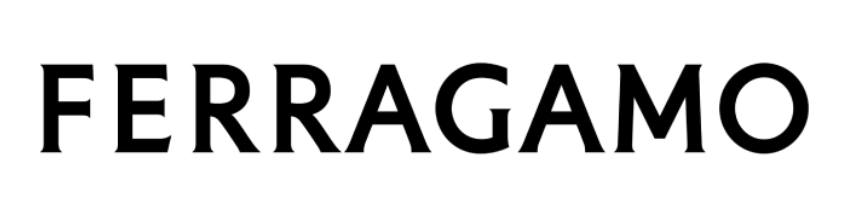 Ferragamo logo in black text on a white background