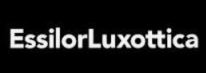 Black background with white text reading 'EssilorLuxottica'