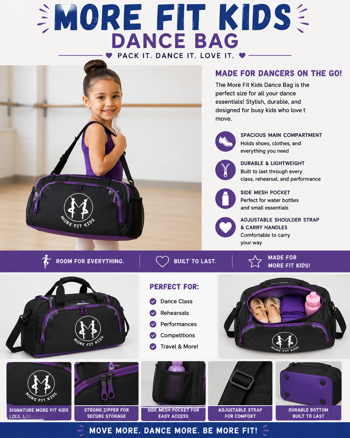 More Fit Kids Dance Bag