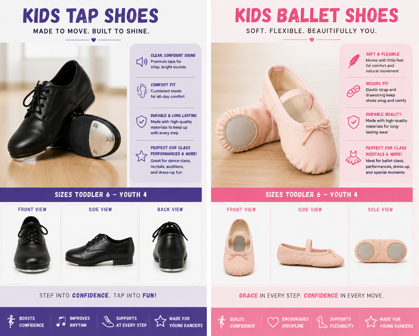 Kids Ballet and Tap Shoe
