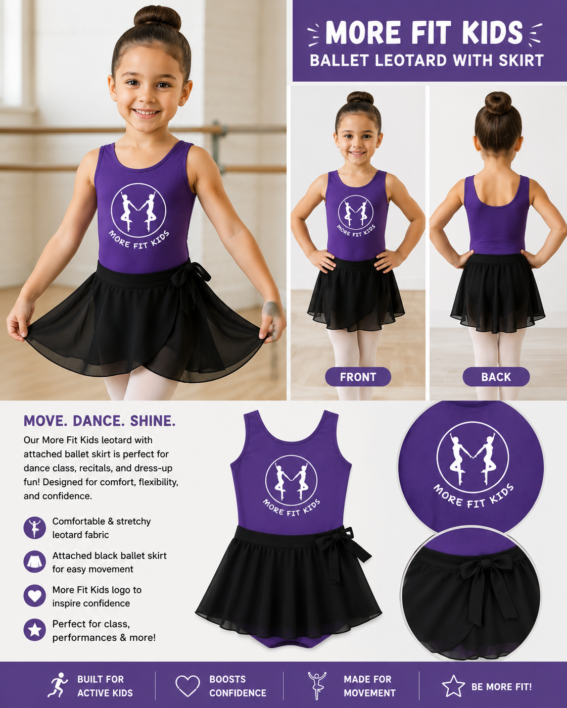 Ballet Leotard with Skirt