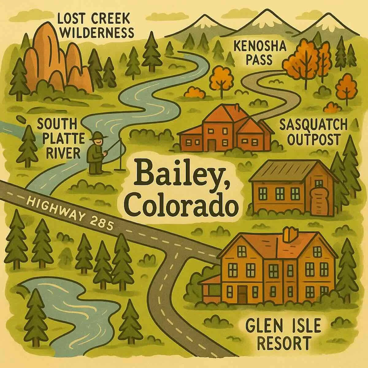 What’s Near Bailey, Colorado?