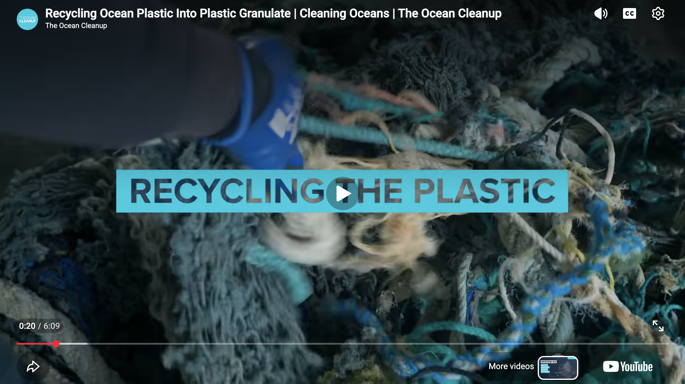 Recycling The Trash - The Ocean CleanUp