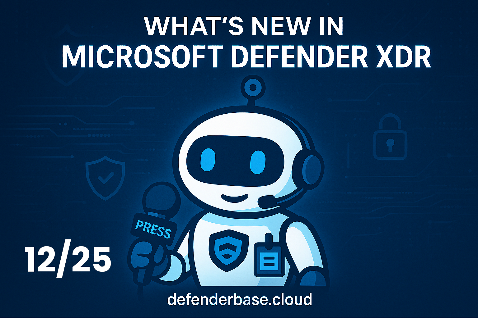 What’s new in DefenderXDR? 12/25