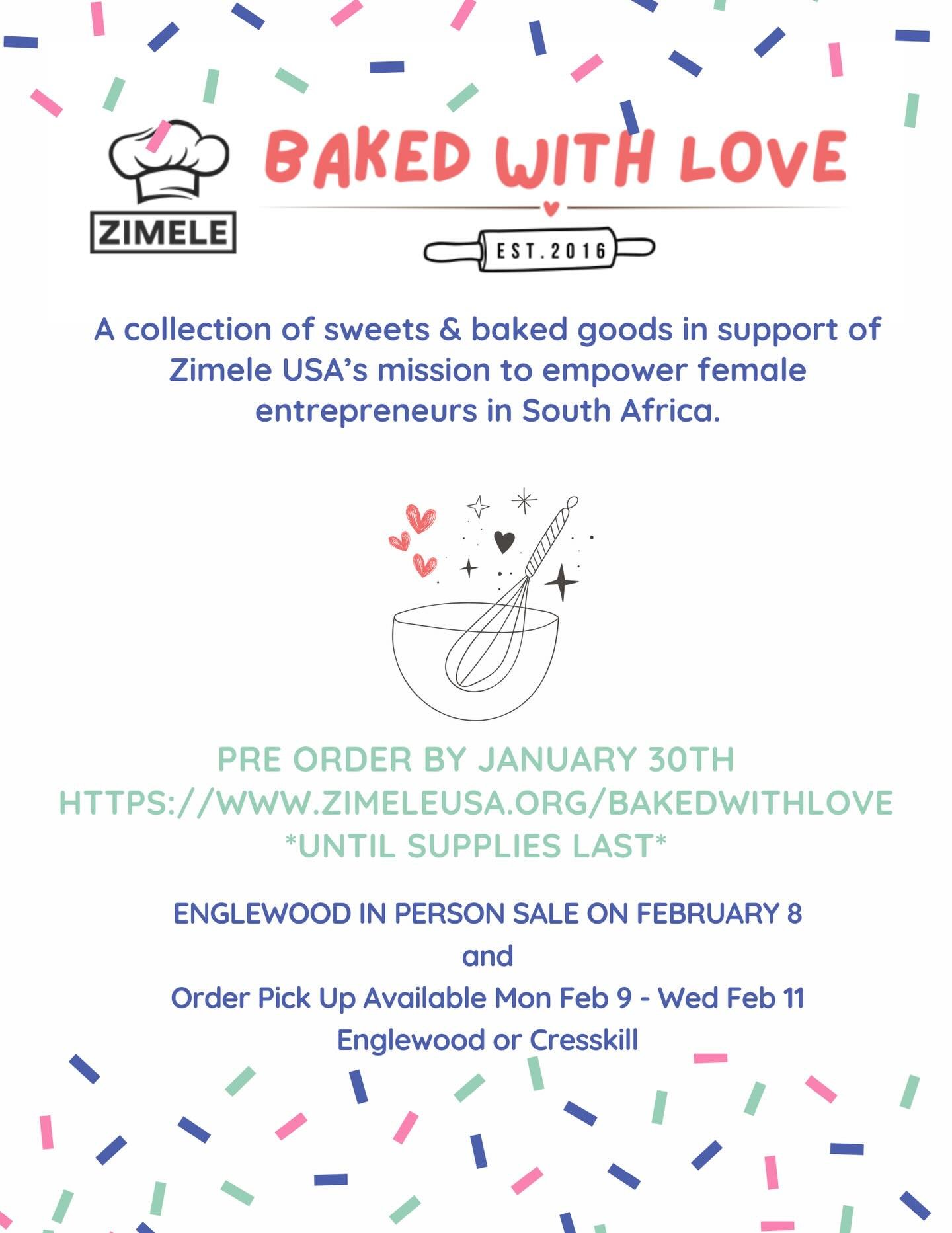 2026 Baked with Love fundraiser is live! ❤️💗
Pre-Order delicious baked goods from local bakers.

Visit: zimeleusa.org/bakedwithlove to order today!

🍫🍪🥮🧁🍰🍩

1. Hawaii Mochi Bread with Red Bean Paste
2.Dubai Chewy Cookie
3. DIY Valentines Day C