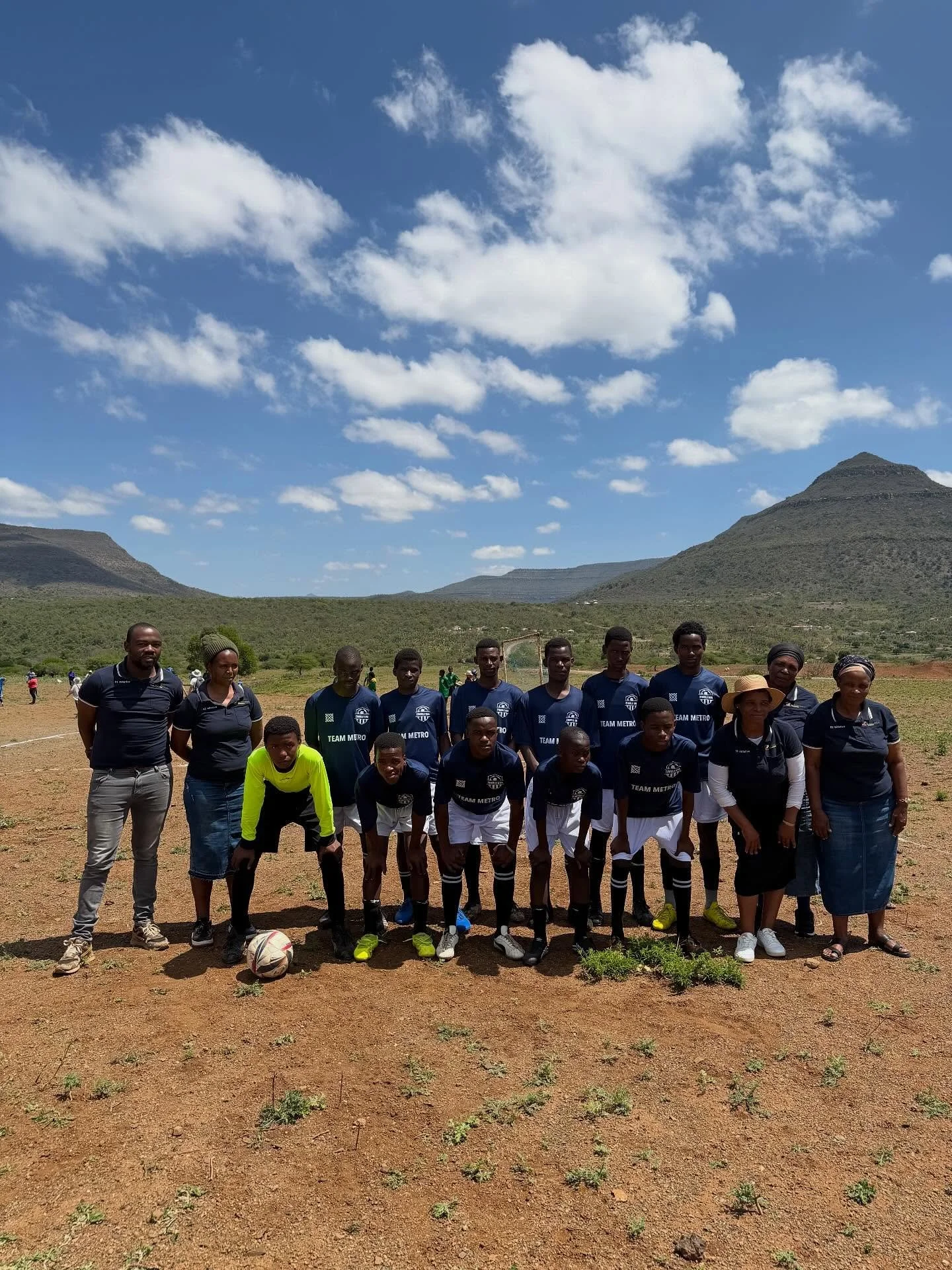 Zimele Wethu gathered communities together to host a soccer championship match. Women gathering and empowering children even through sports.