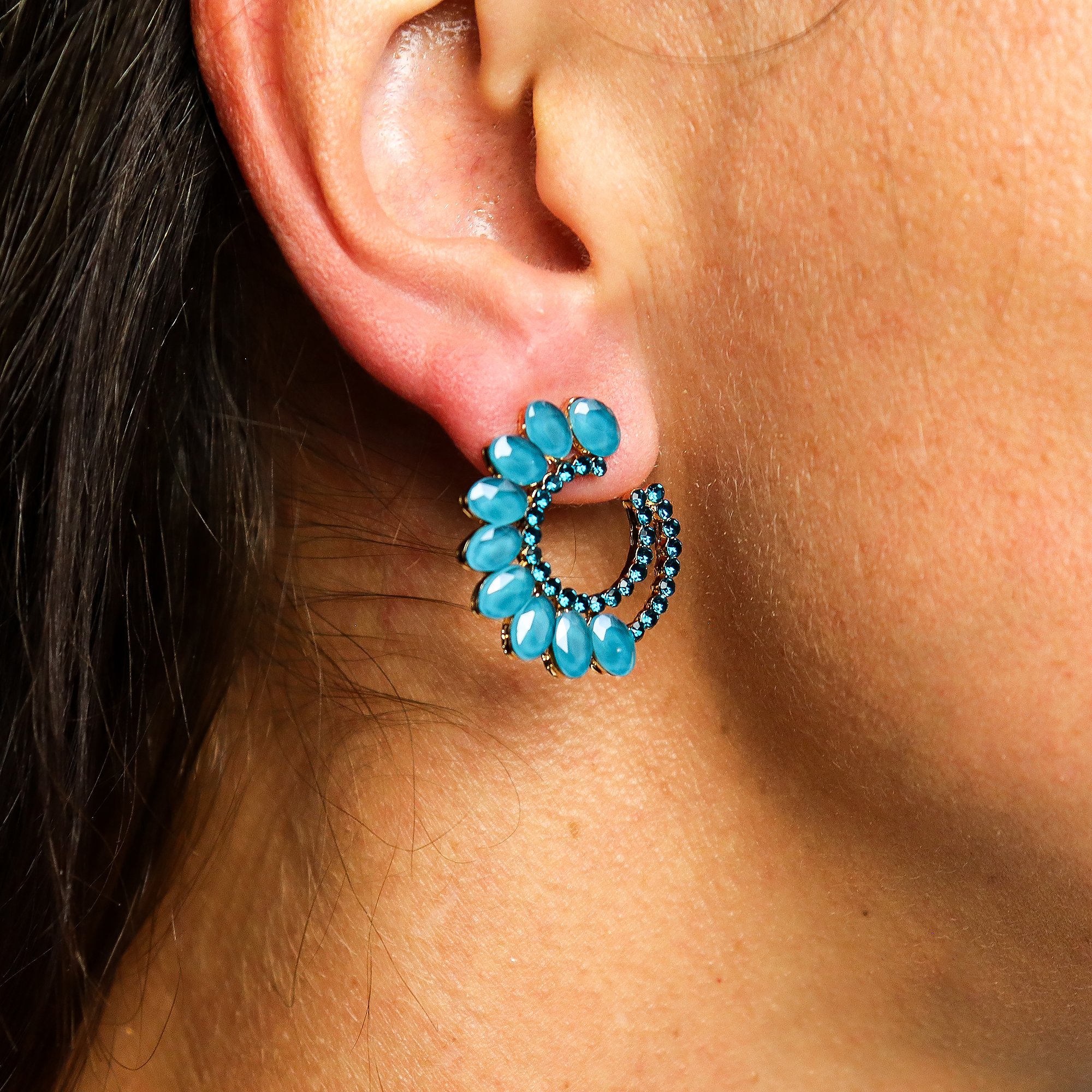 Mythical Spirits of Nature Inspired Earrings - each pair designed to capture the grace of sea, forest, dusk, and shadow nymphs.

Perfect Valentine's Day Gift Idea..❤

Made from stainless steel with glass accents, these earrings offer a refined look a