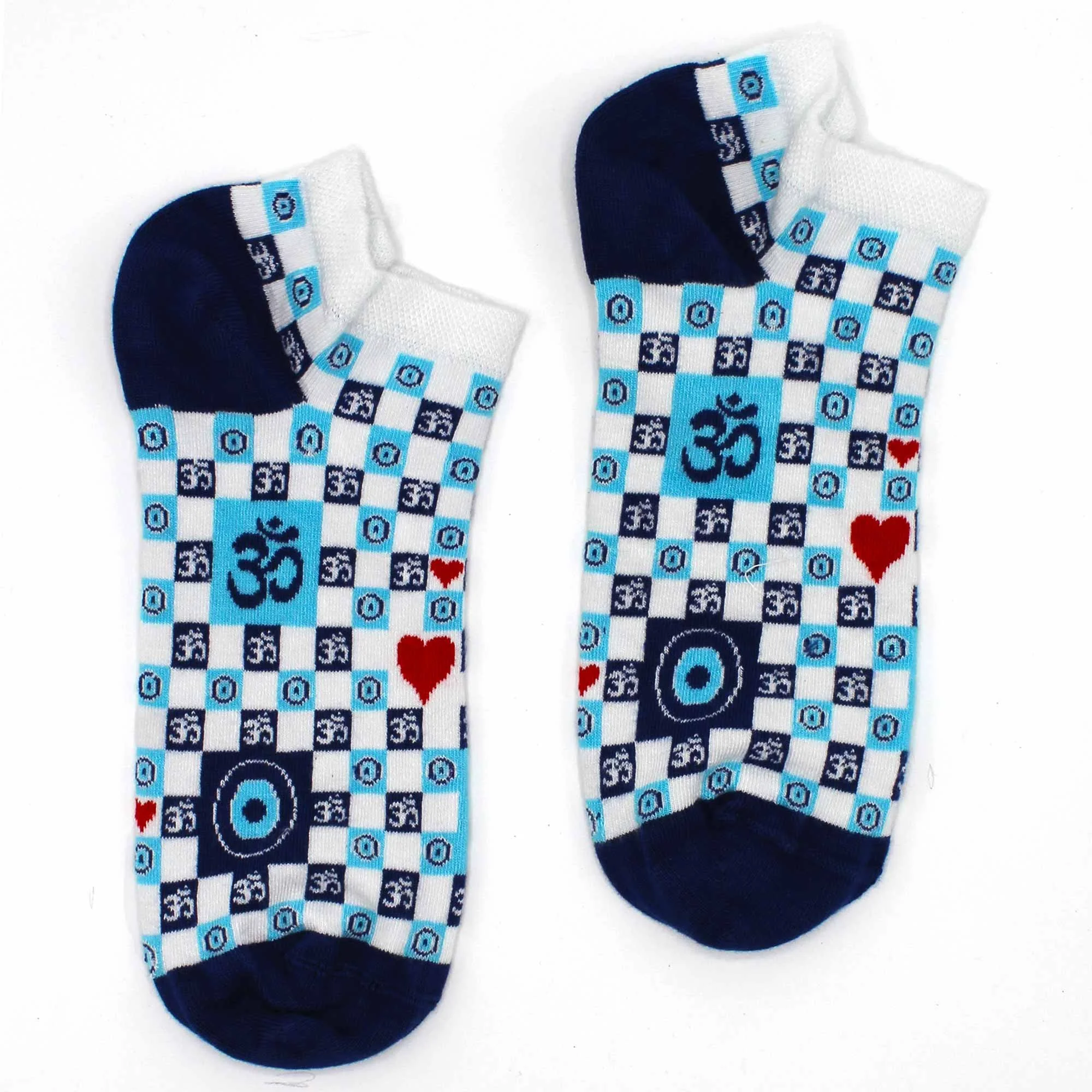 Ohm Evil Eye Hop Hare Bamboo Socks Low