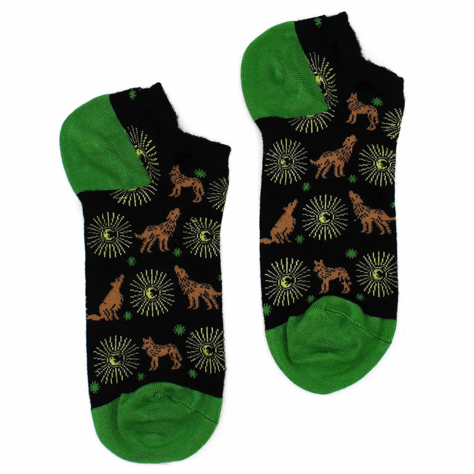 Moonlight Wolf Hop Hare Bamboo Socks Low