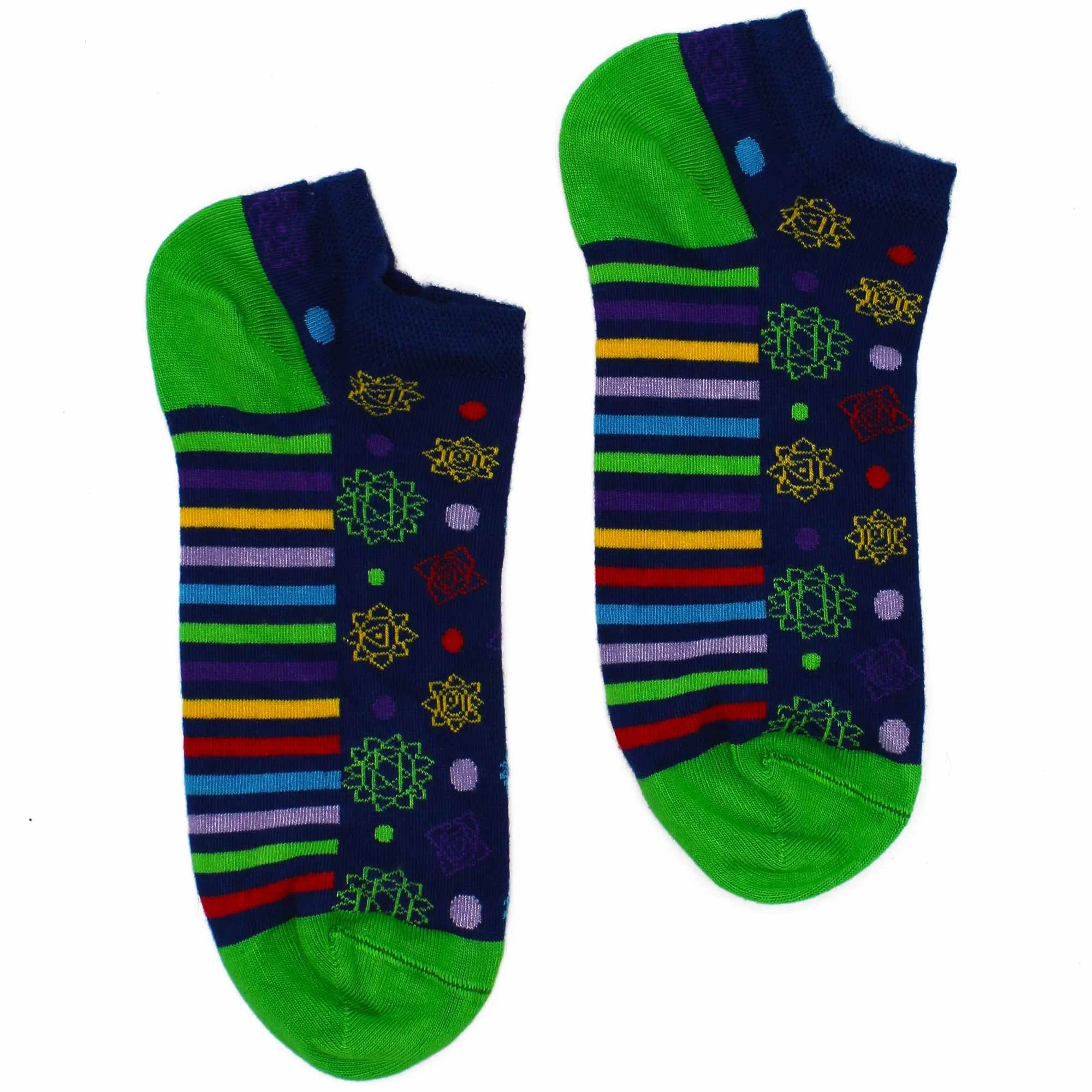 7 Chakra Hop Hare Bamboo Socks Low