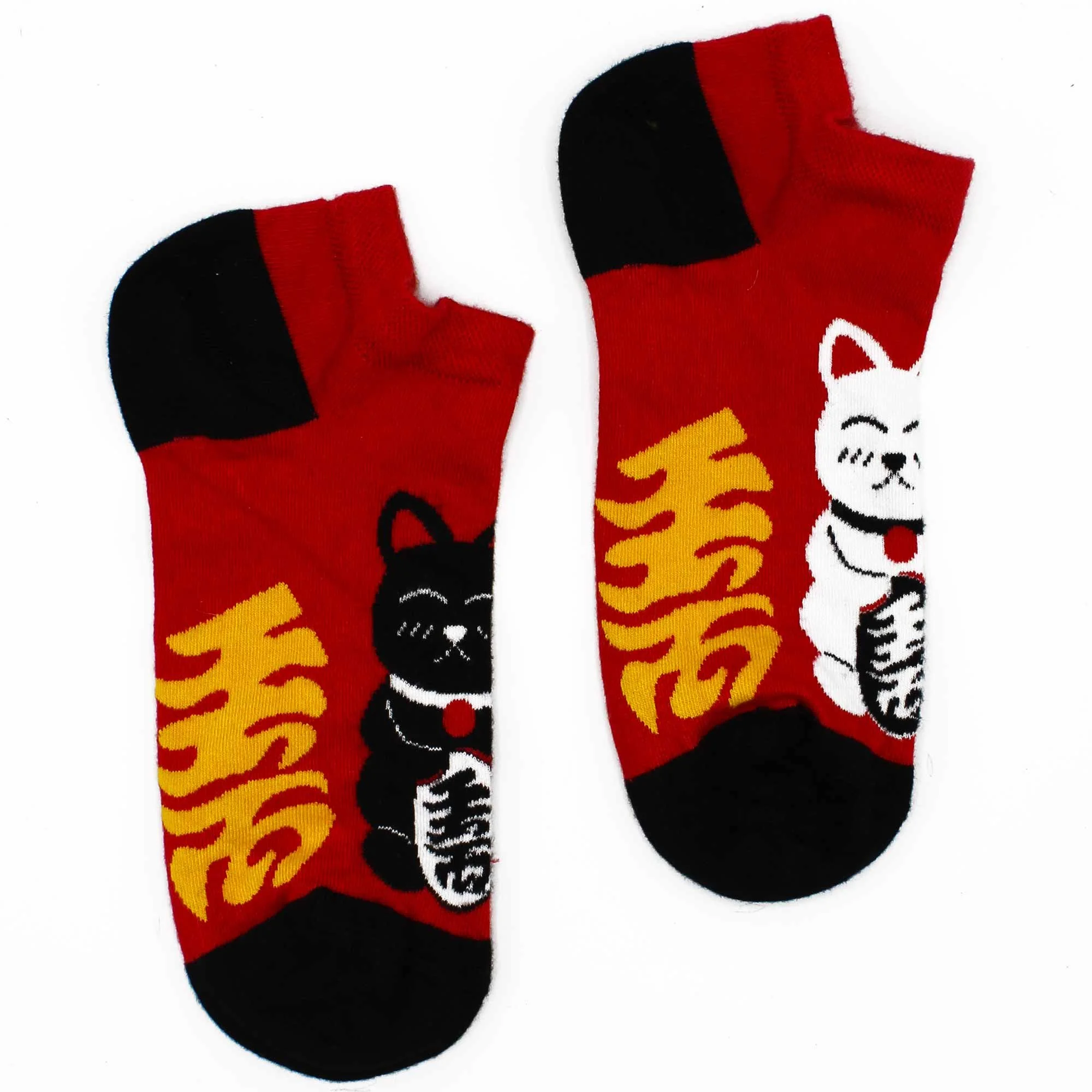 Lucky Cat Hop Hare Bamboo Socks Low
