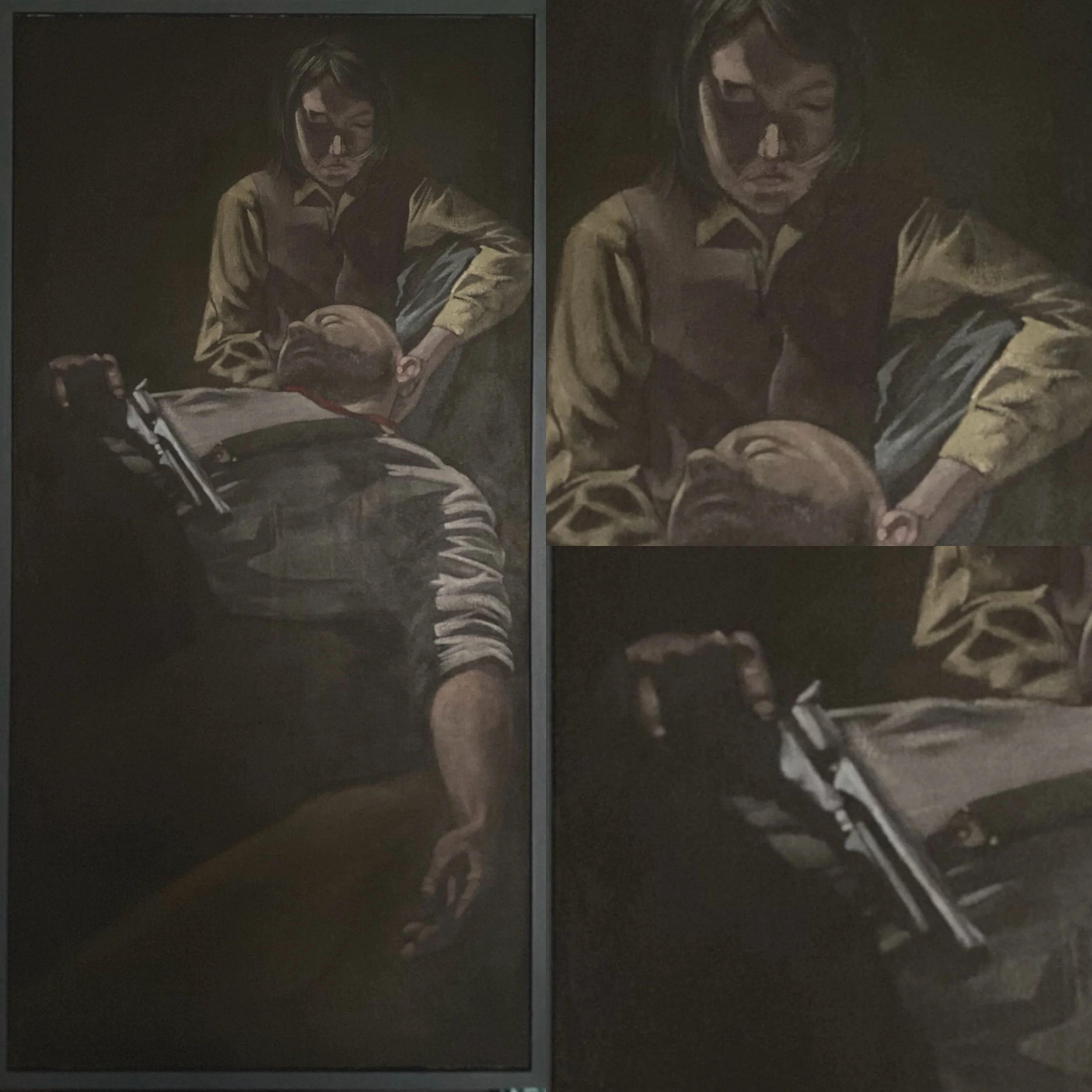 "His final wish" (Acrylic on Board 2x4 ft. 2025)