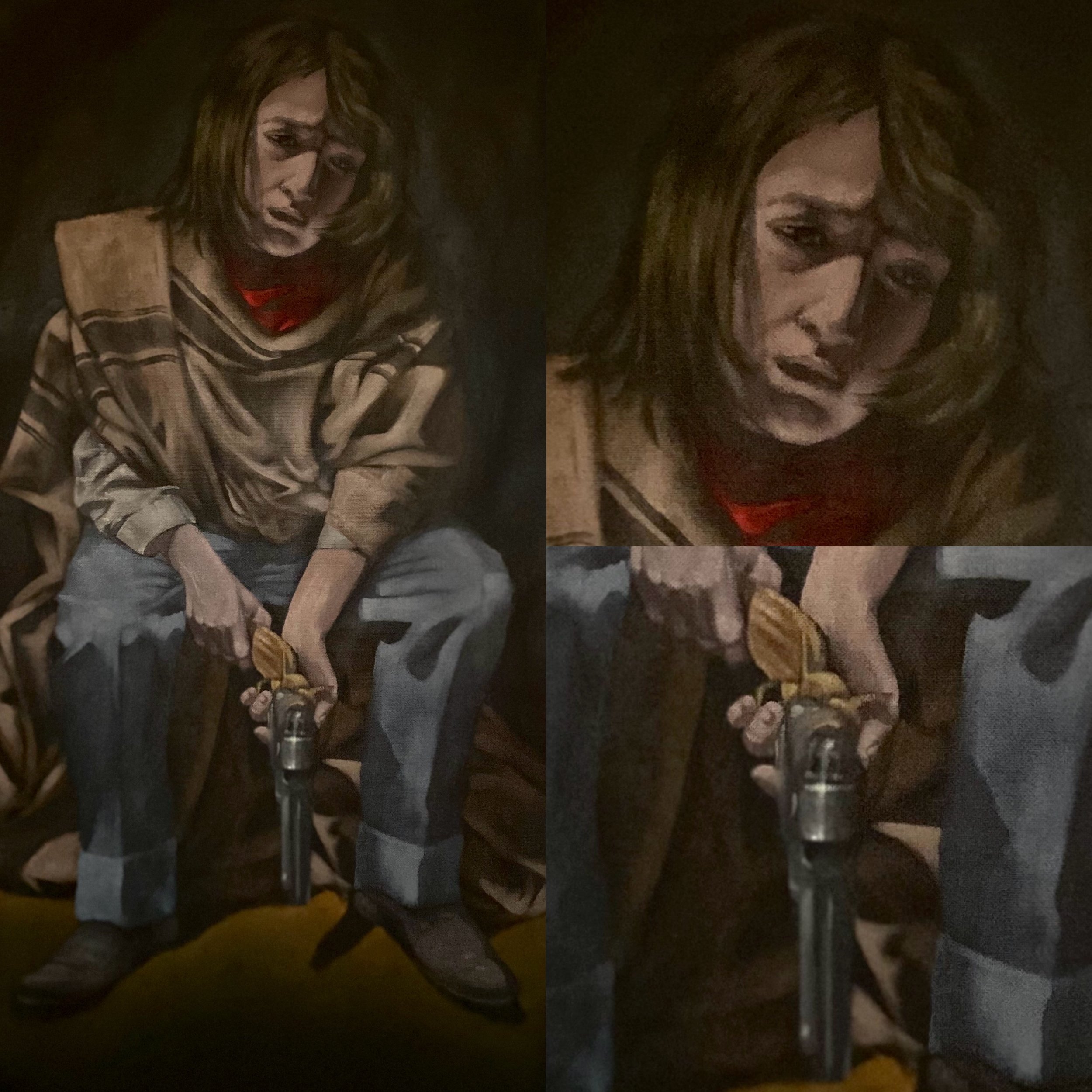 "Heavy is the Hand" (Acrylic on Board 2x4 ft. 2025)