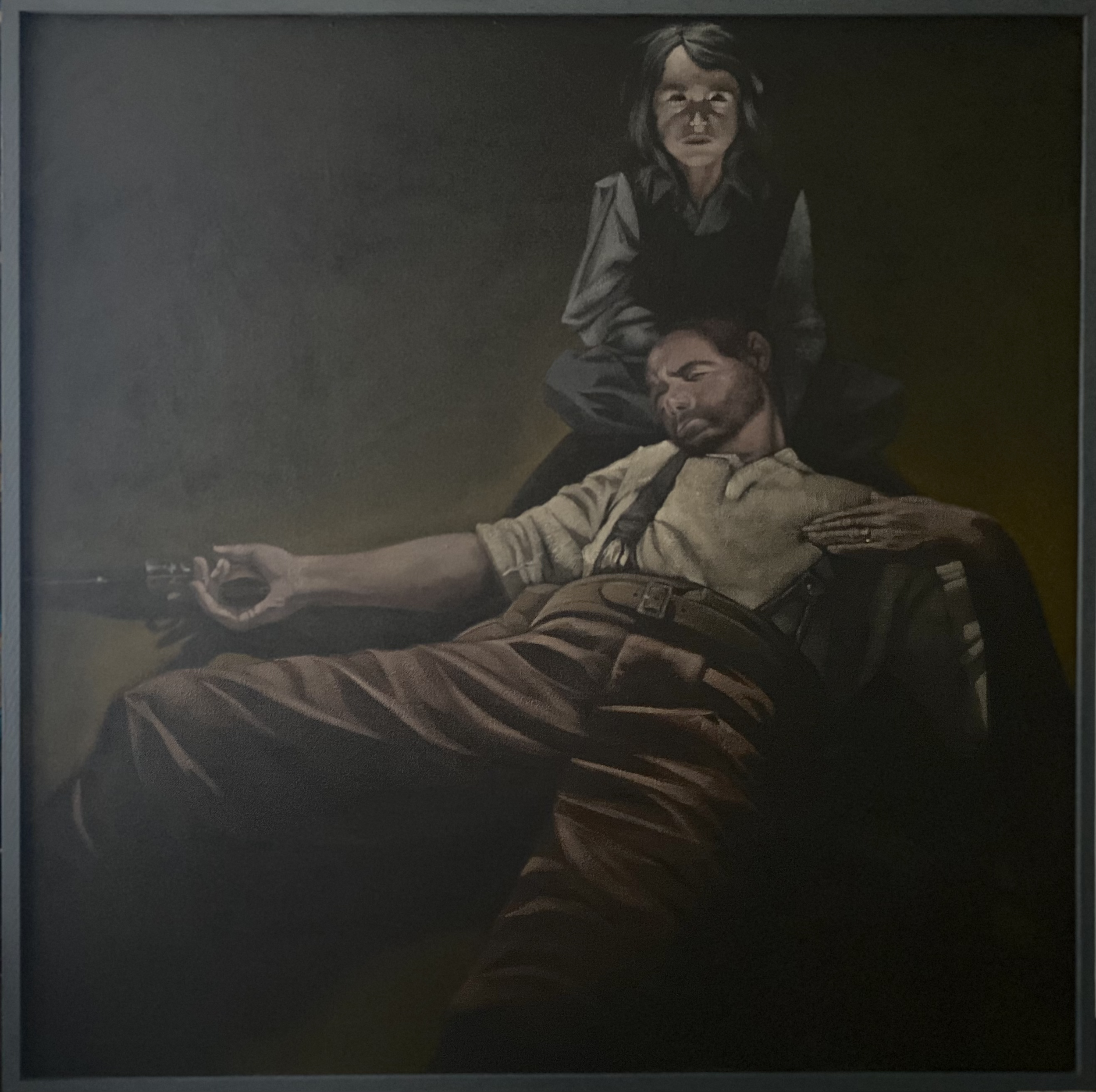"Low Noon" (Acrylic on Board 4x4 ft. 2025)