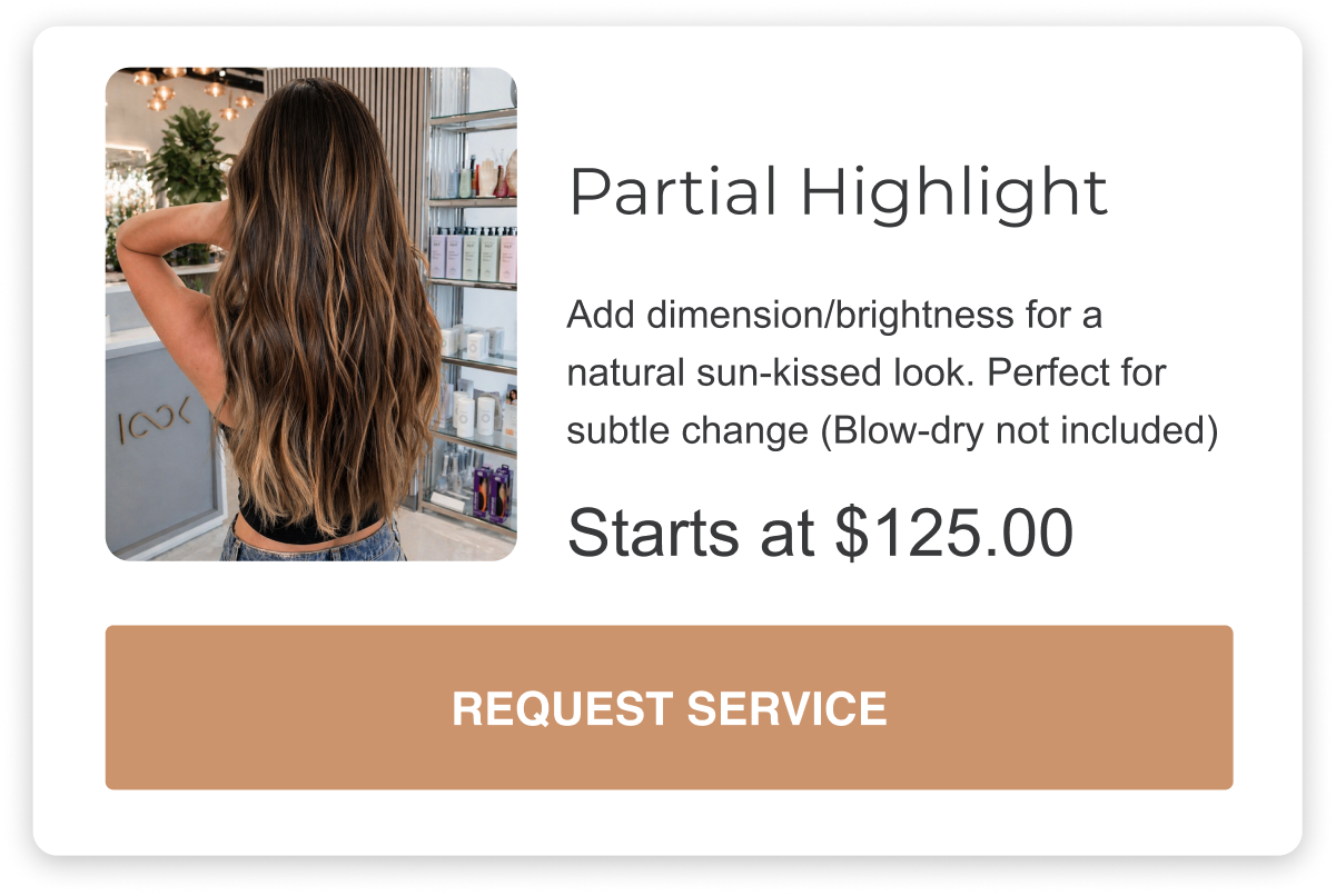 the partial highlight is an add dimension/brightness for a natural sun-kissed look. Perfect for subtle change (Blow-dry not included)