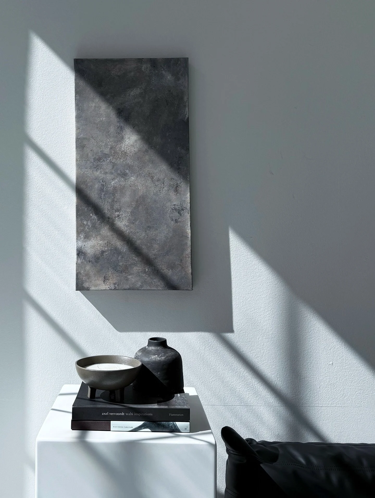 Minimalism as meditation.
Concrete-inspired texture and muted tones, acrylic on canvas
15&rdquo; x 30&rdquo; X 1.5&rdquo; // Available, Unframed 

🏷️ 
#ConcreteArt #MinimalistPainting #WabiSabiDesign #TexturedAbstractArt #abstractminimalism #contemp