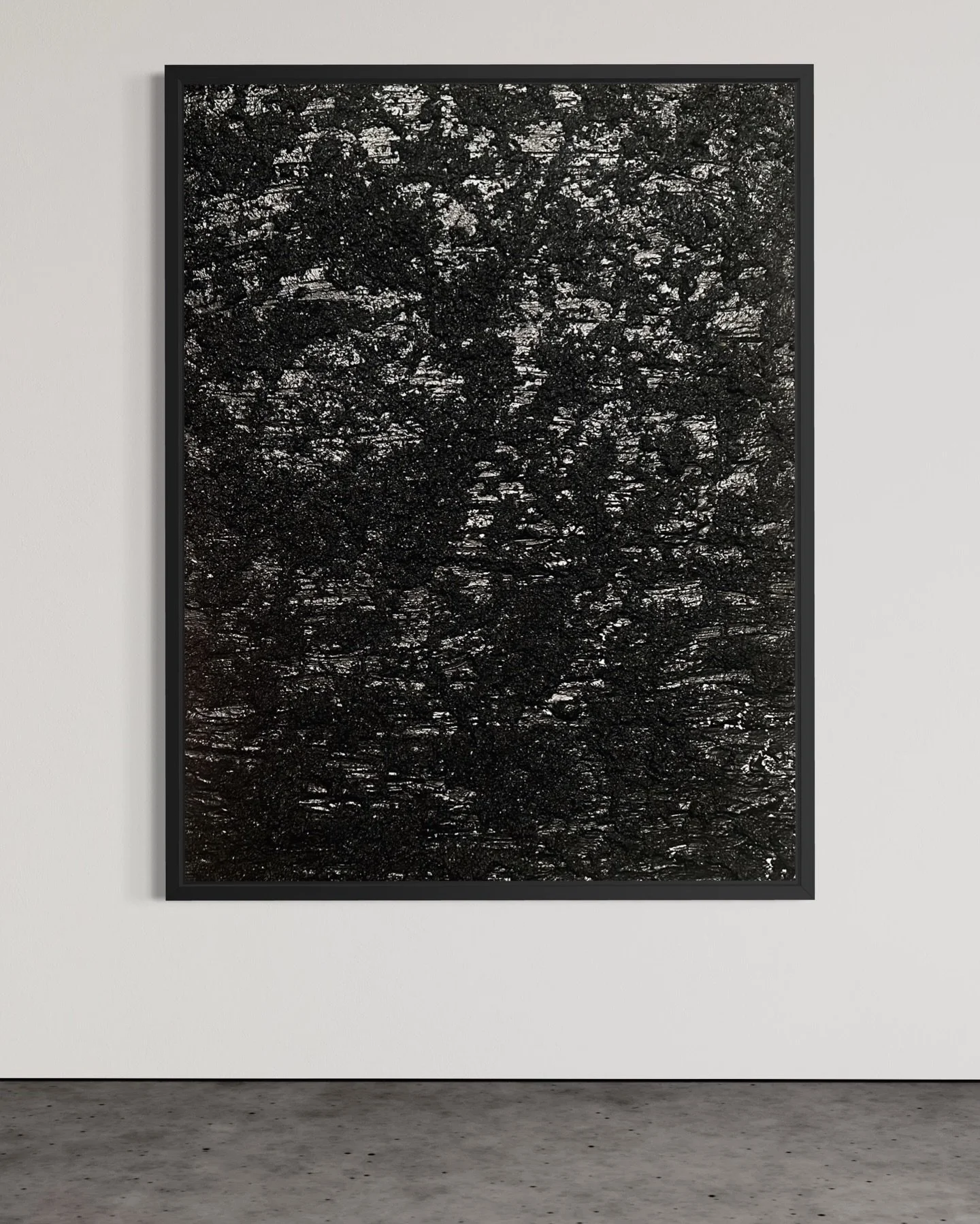 Inspired by black asphalt and worn playground pavement,  surfaces that held movement, noise, and time. What remains is a memory of use, weather, and forgotten play. 

#texturedartwork #brutalistart #abstractminimalism #contemparyart #texturedpainting