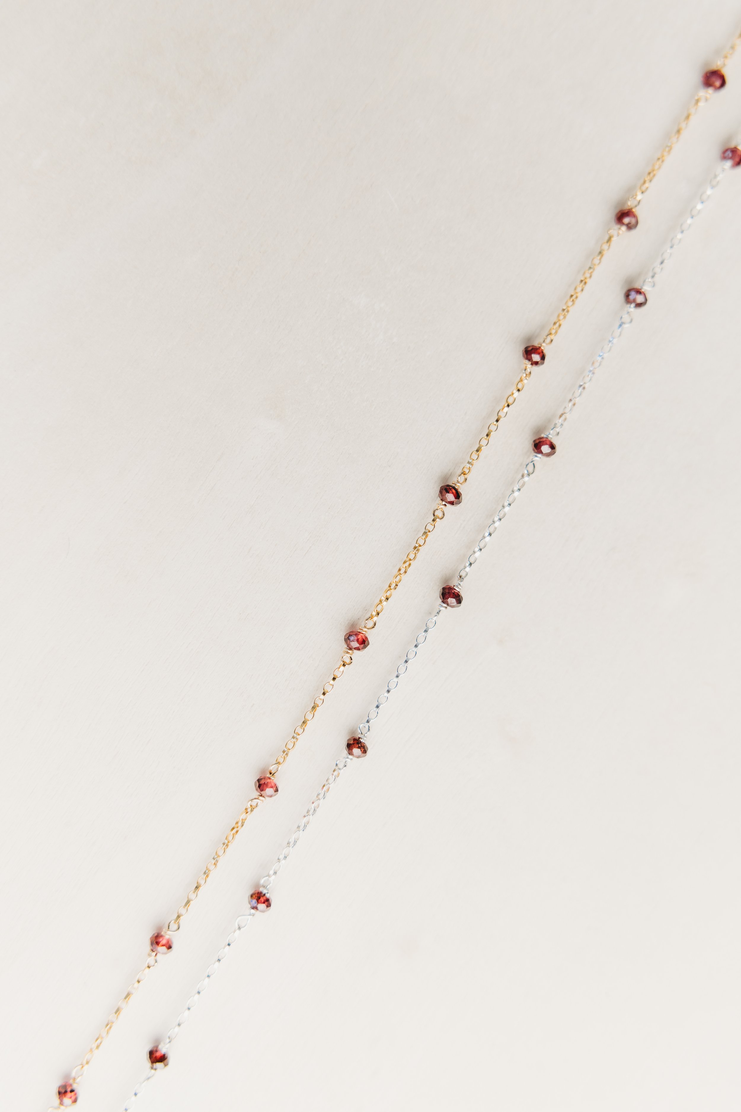January Handmade Birthstone Chain is here.