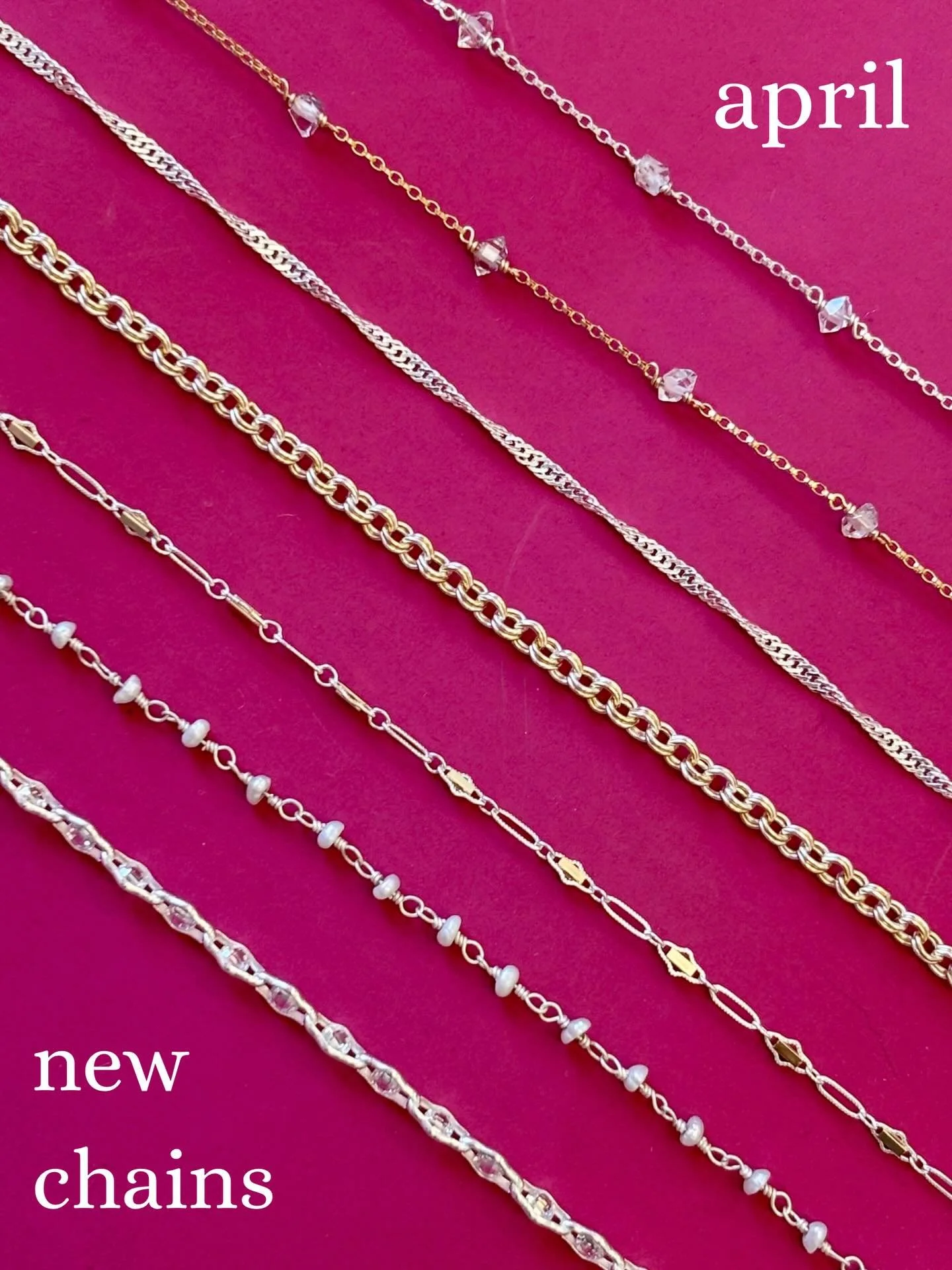 New arrivals for April! They&rsquo;re even better in person so come check them out 🤩 

#greenvillesc #permanentjewelry #permanentjewelrygreenvillesc #yeahthatgreenville #thegreenvillespark