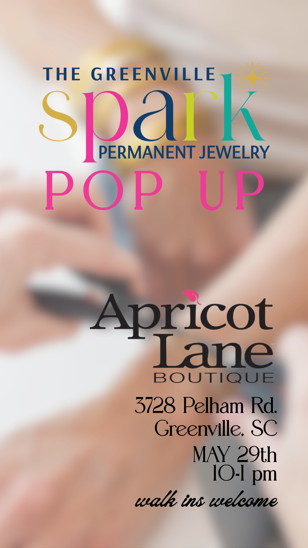 POP UP @ APRICOT LANE BOUTIQUE