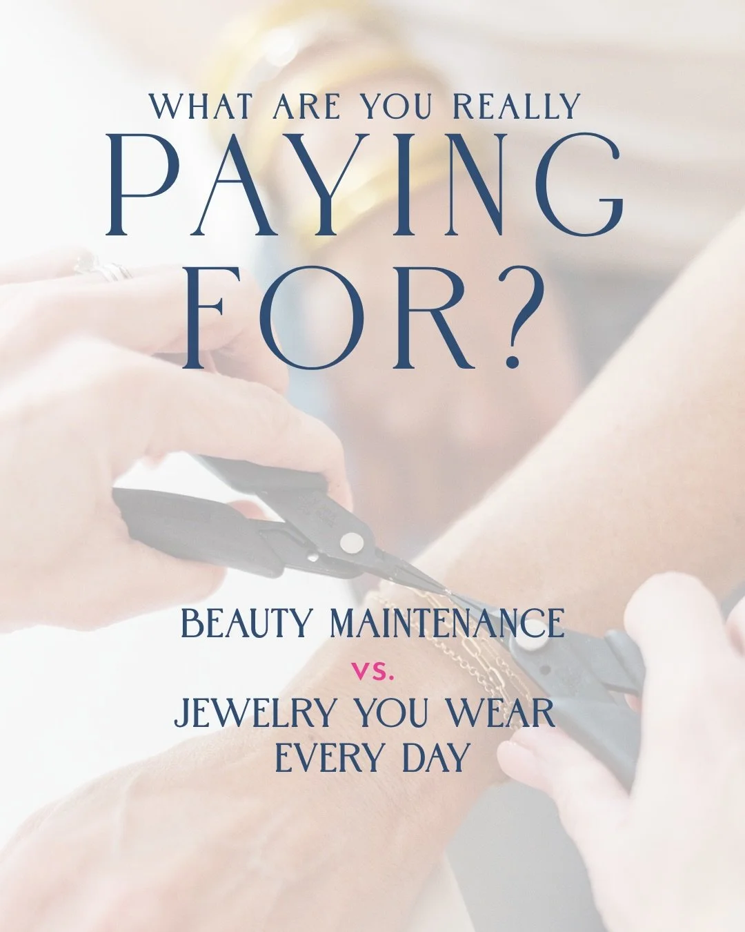 $75 for a bracelet?! 👀

But here&rsquo;s the thing&hellip; we don&rsquo;t think twice about spending hundreds or even thousands a year on the beauty things we love. Nails. Hair. Lashes. Spray tans. 💅

And there&rsquo;s nothing wrong with that.

But