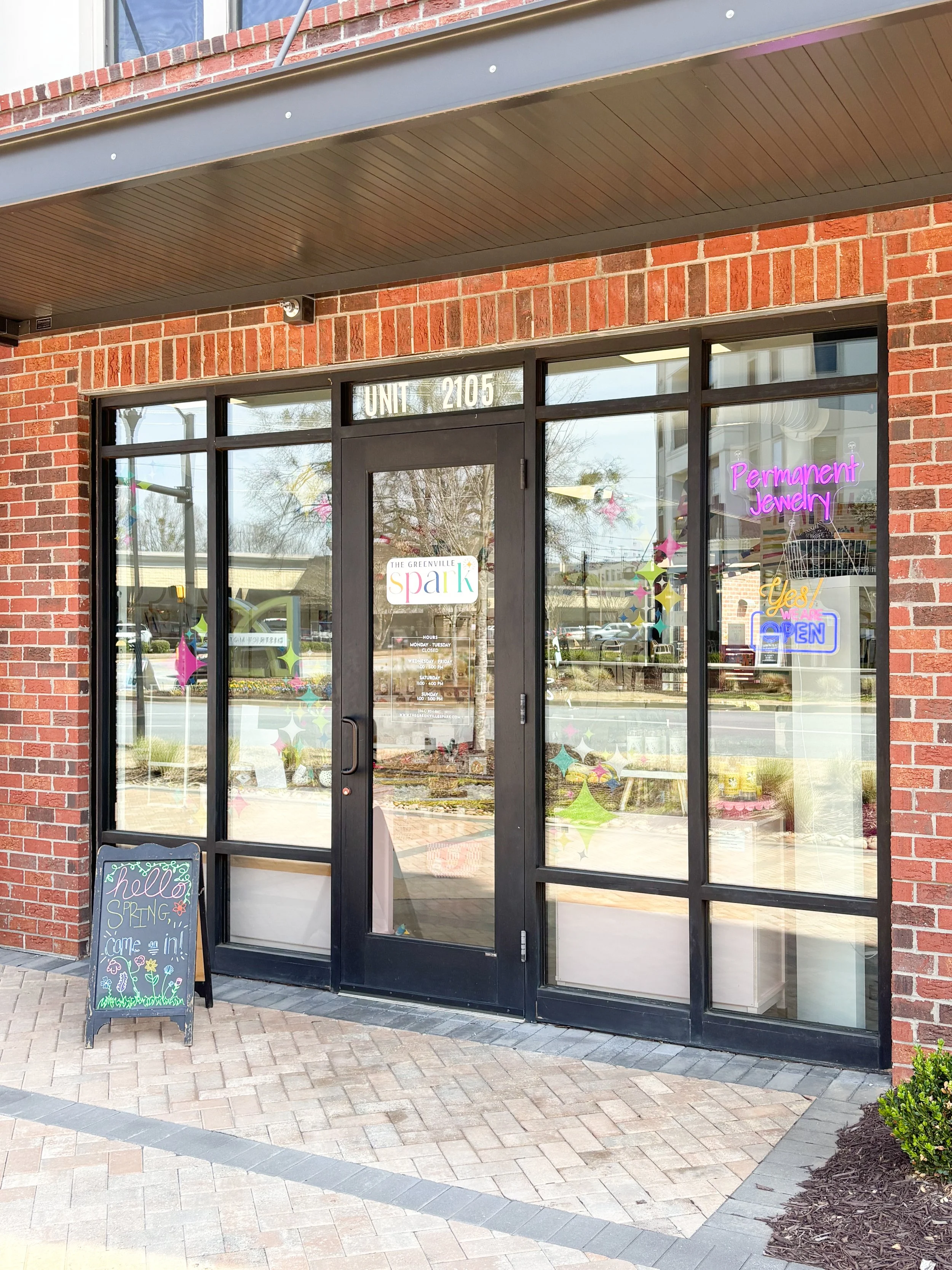 Greenville SC permanent jewelry store
