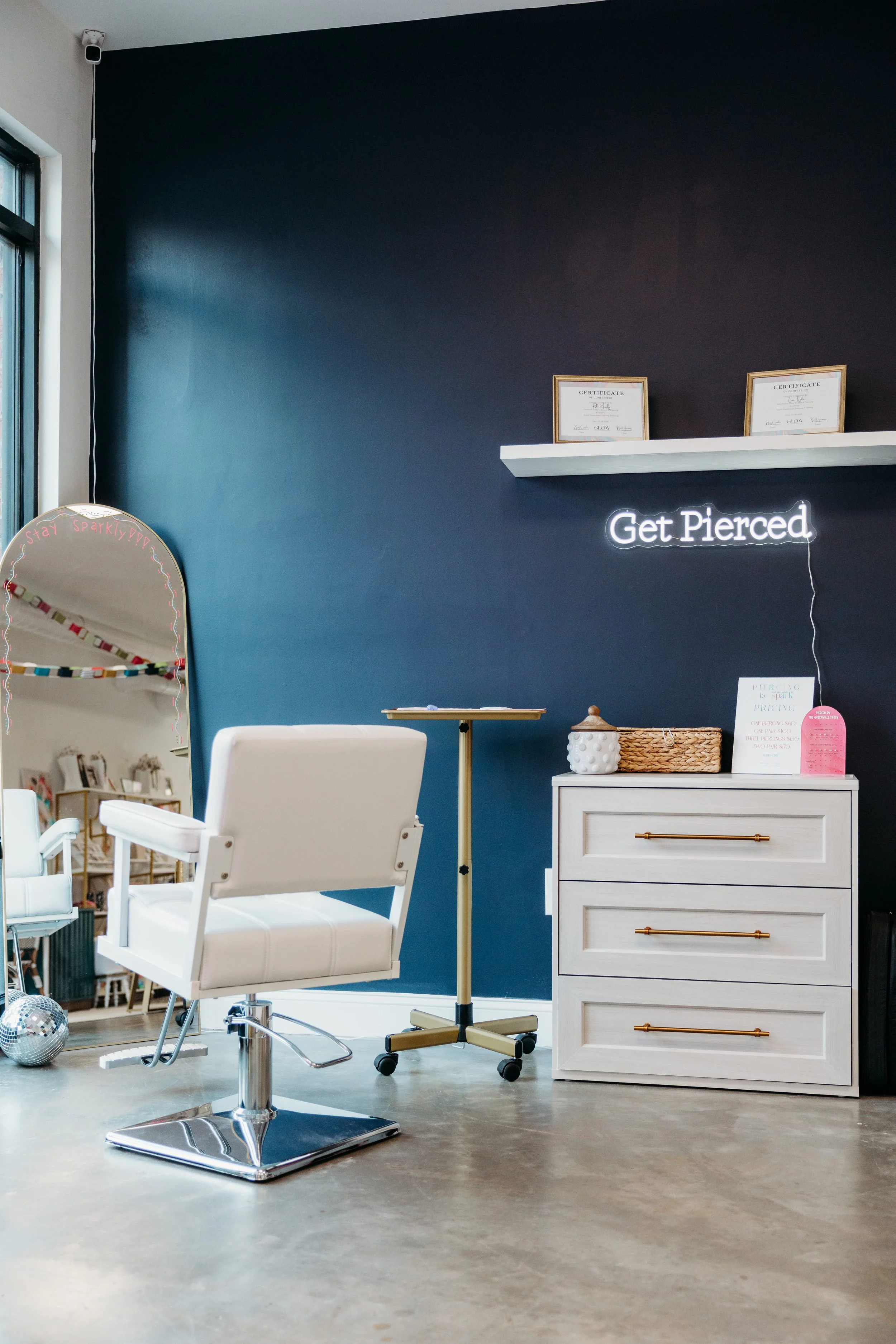Professional ear piercing studio in Greenville, SC