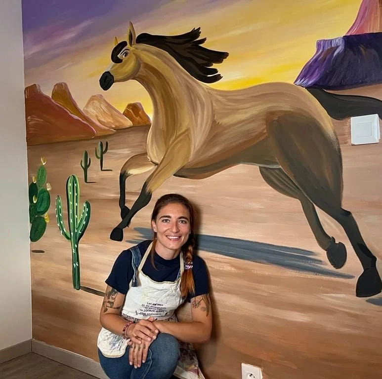 Fresque murale de Spirit le cheval sauvage