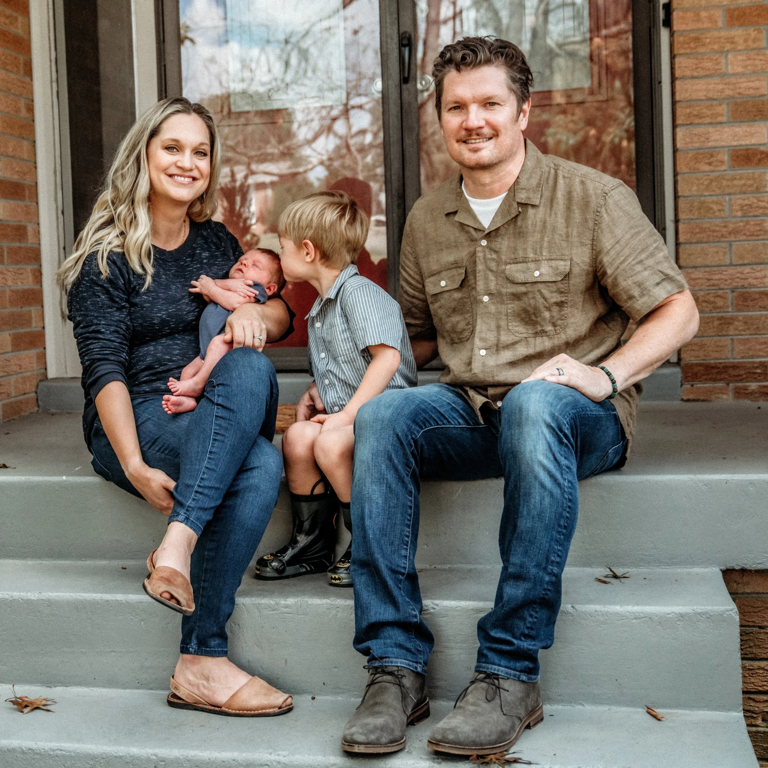 Link family photo on EAST Collective contact page