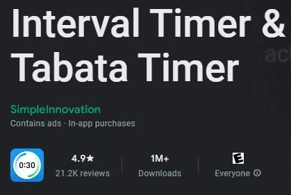 Tabata Interval Timer App Image