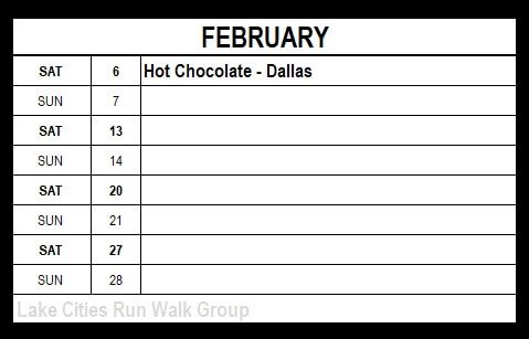 February At-a-glance Calendar