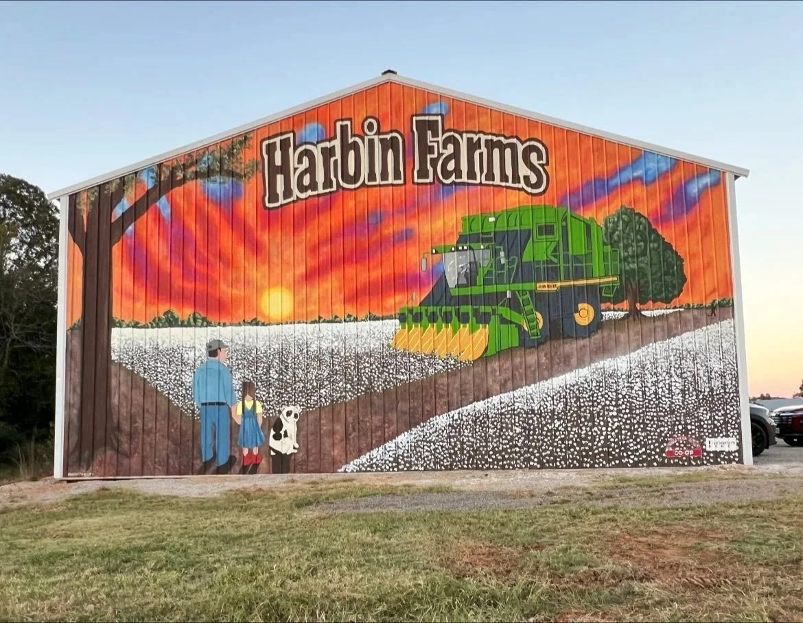 Harbin Cotton Farms mural- Athens, AL