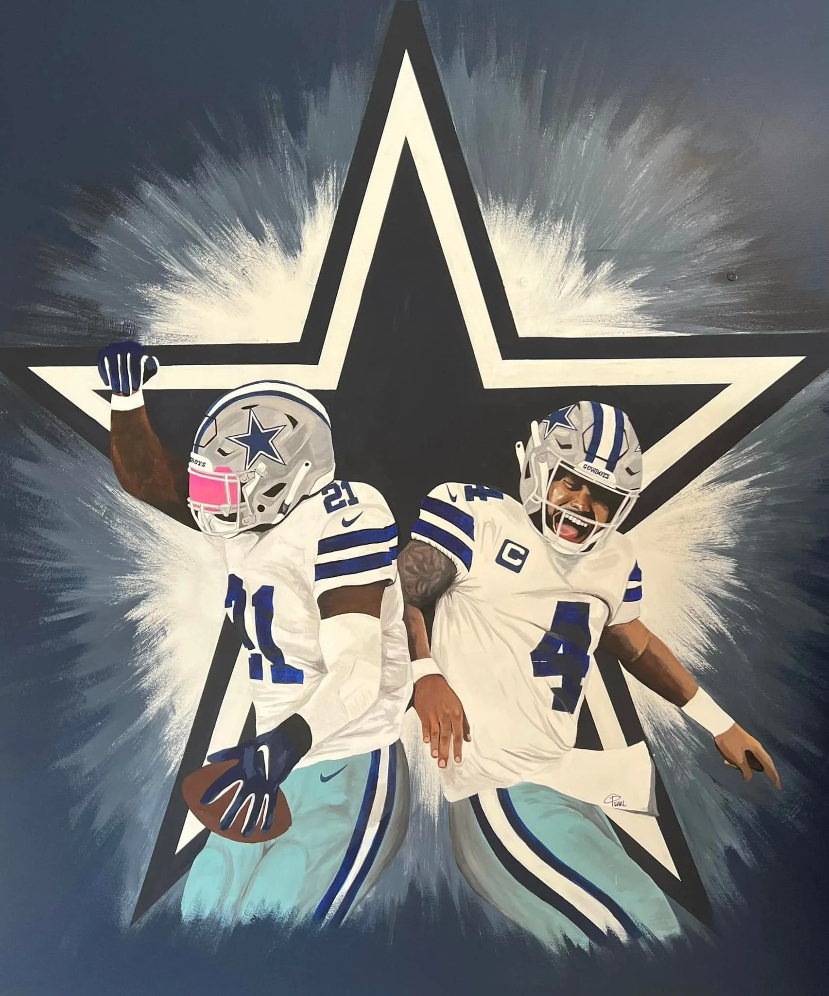 Dallas cowboys wall mural- Madison, AL