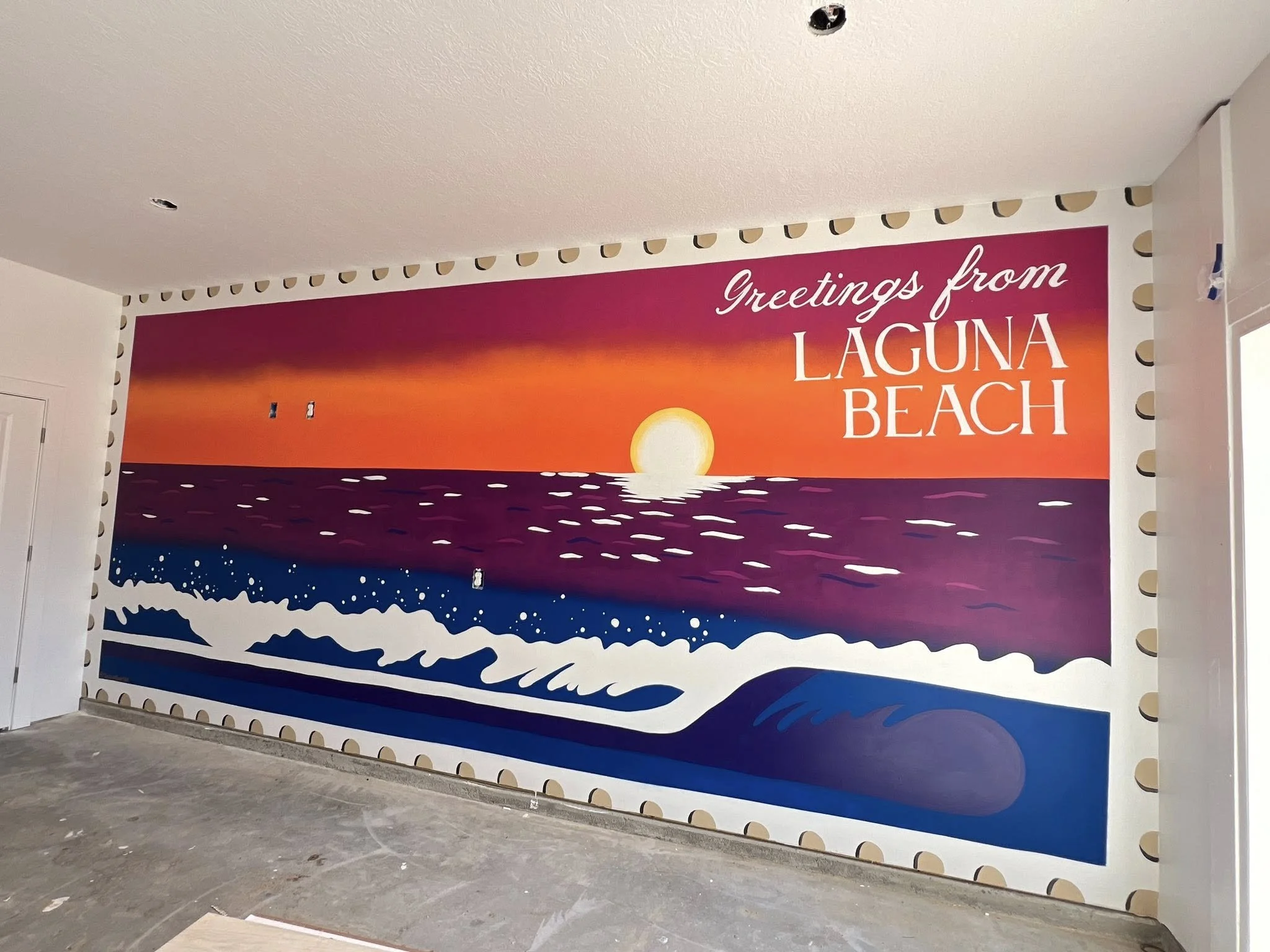 Laguna beach postcard mural- Laguna Beach, FL