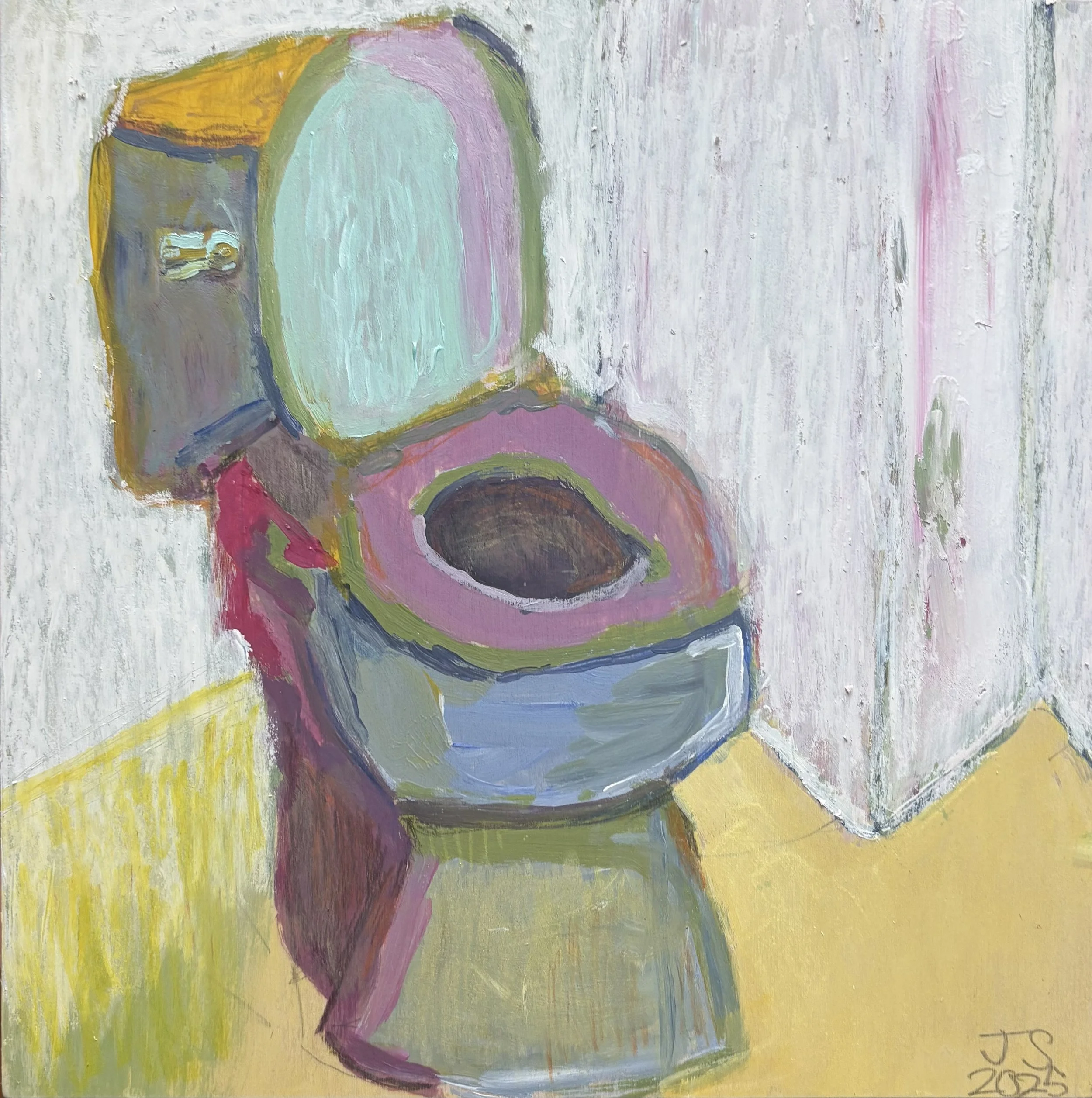 Loo, Acrylic on wood, 12 x 12