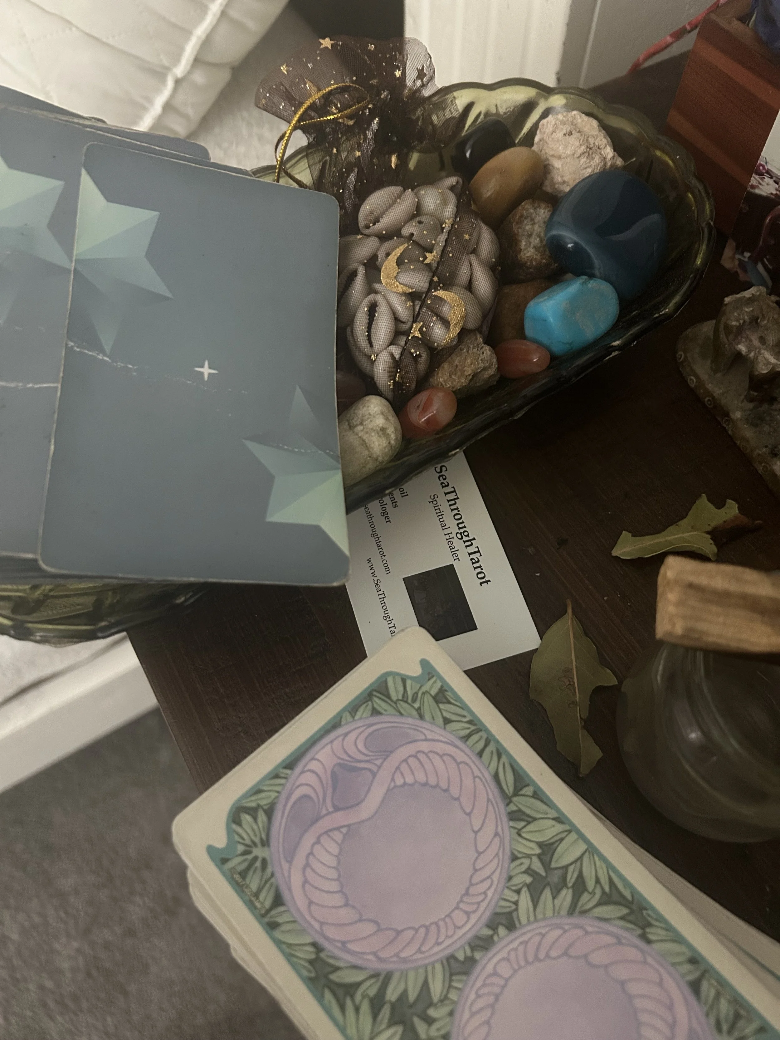 New Moon Shells/Runes/Tarot Energy reading