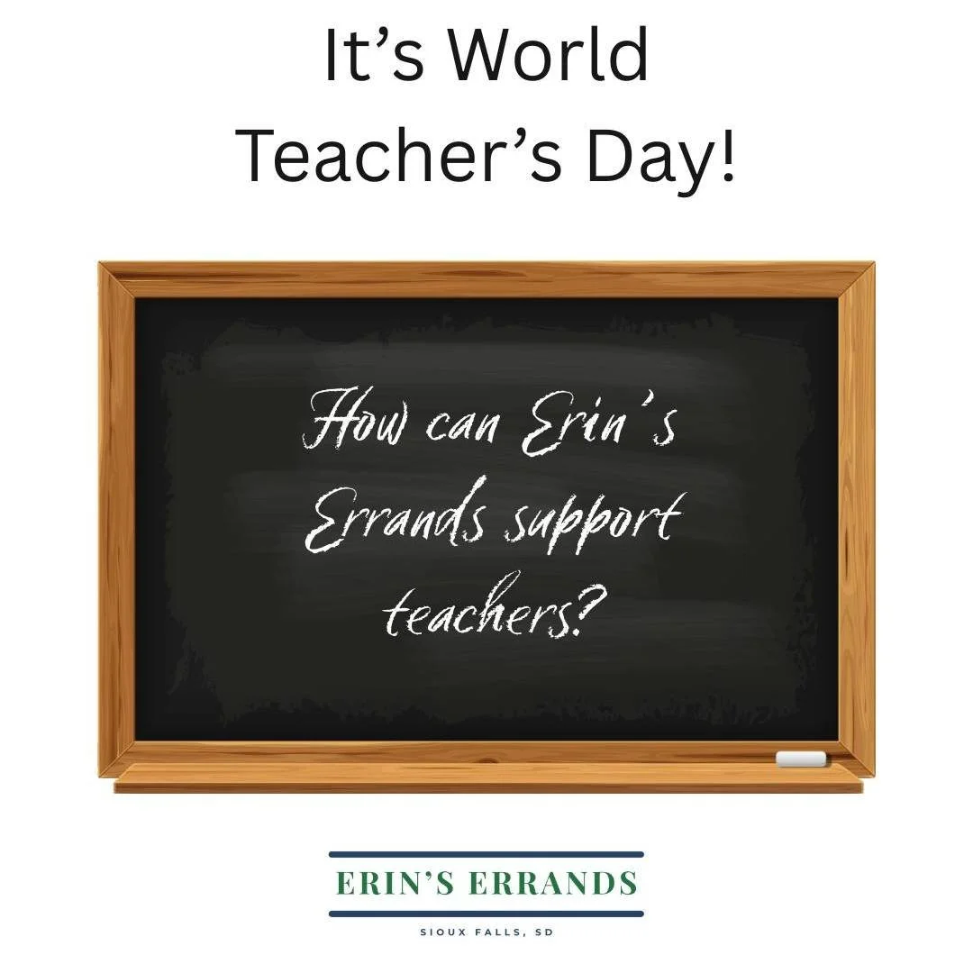 It's World Teachers' Day today! All of you work so hard to make an impact on our children's lives and I want to give you the same care! These tasks are only a fraction of what I can do for you. Let's connect and get you some much-needed relaxation!
