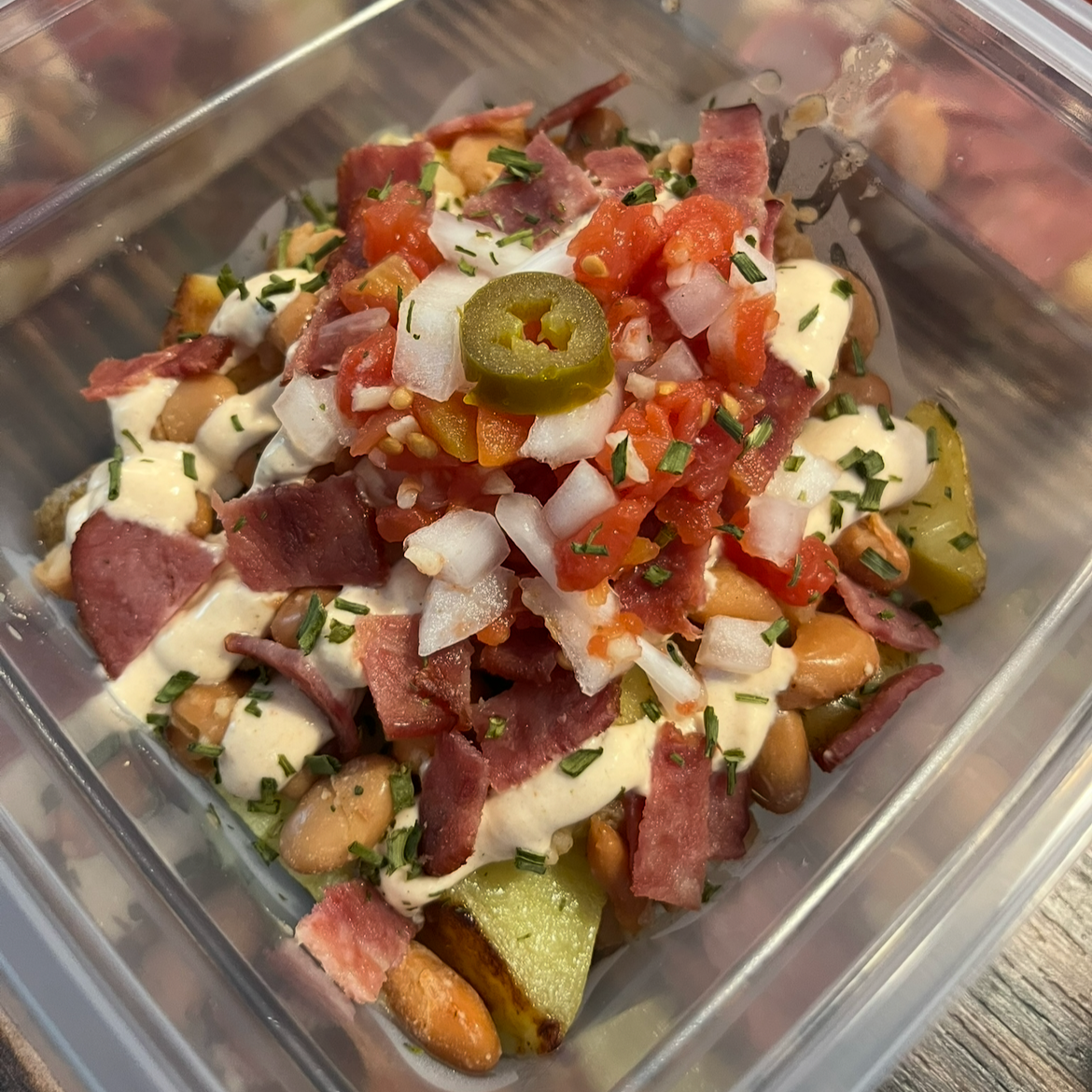 Loaded Potato Nachos :: Veg & GF