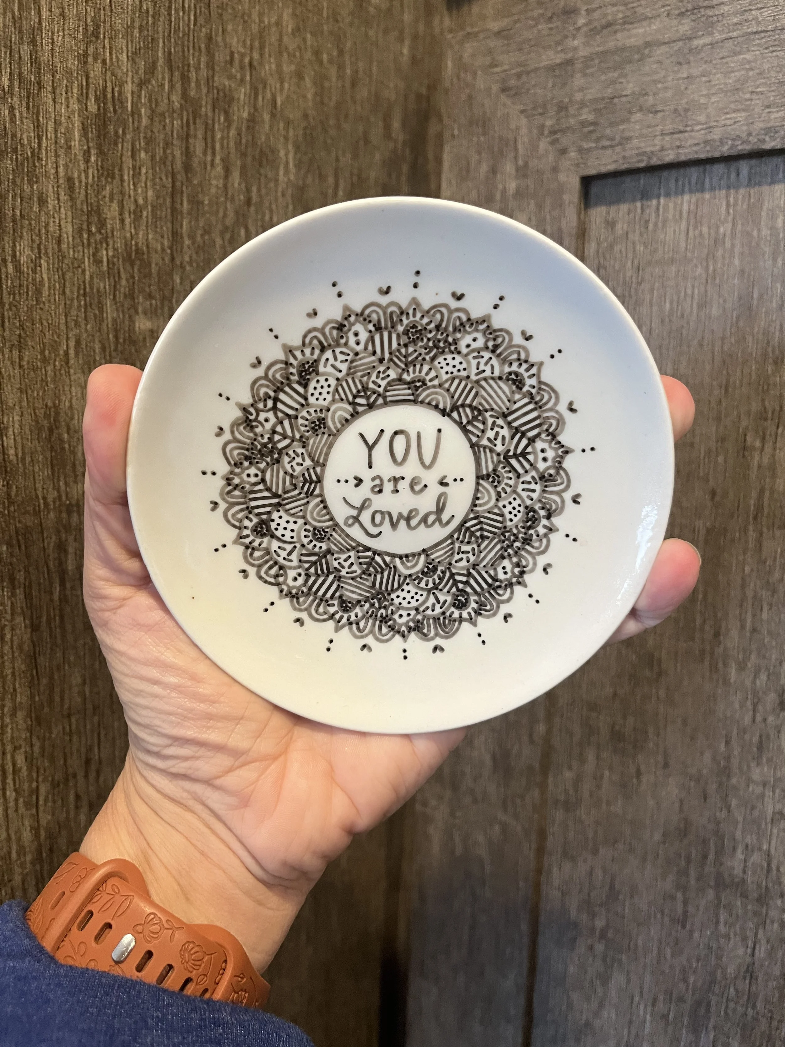 You Are Loved - Doodle Mandala TRINKET TRAY