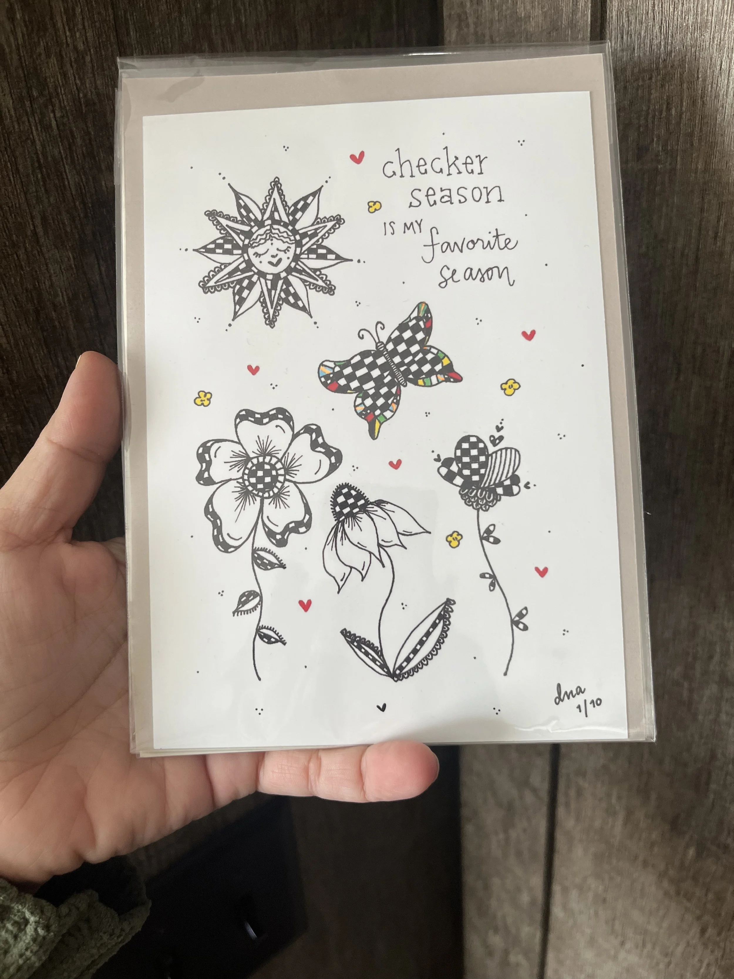 5" x 7" Checker Season