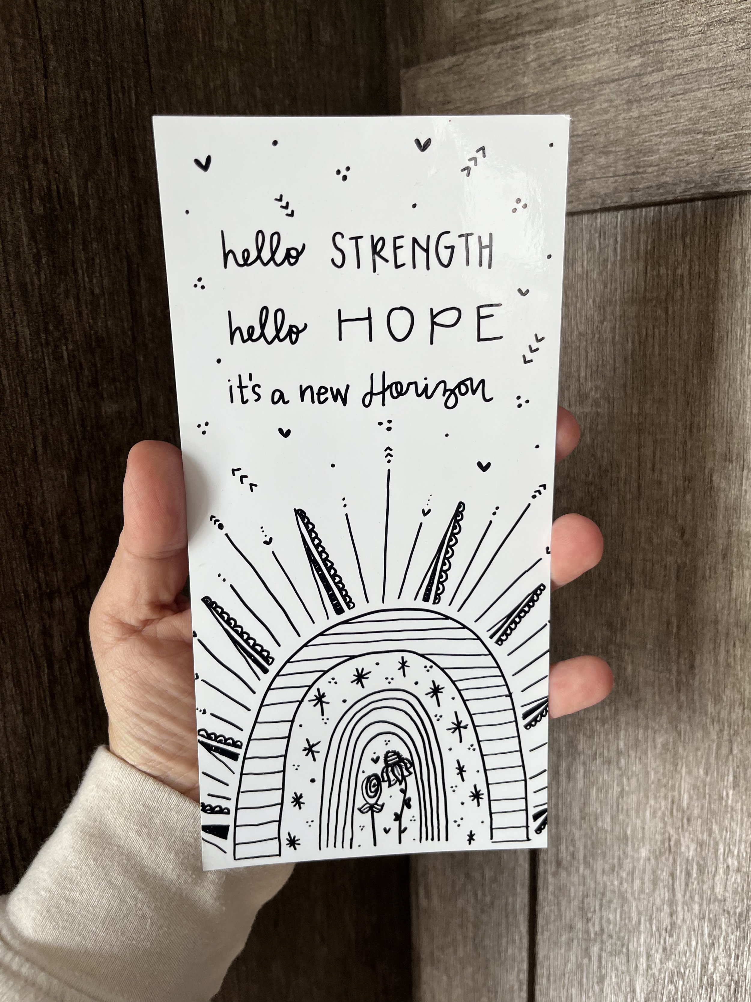 Hello Hope Blank Card